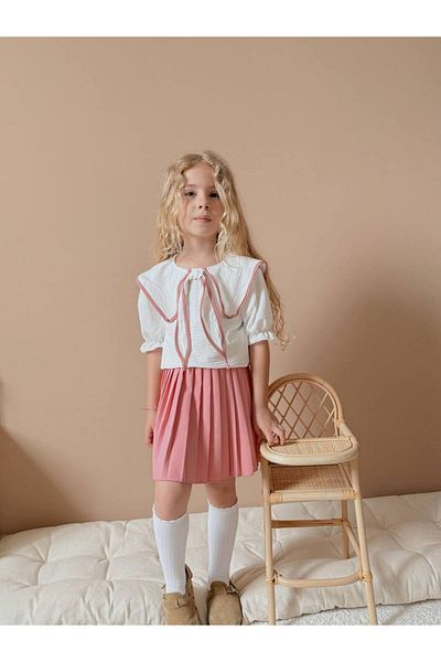 YARENKİDS Girl's Skirt Style Children's Suit
