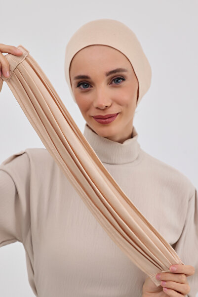 HIJAB VIP توربان قطعتين قطن ايطالي - ربط