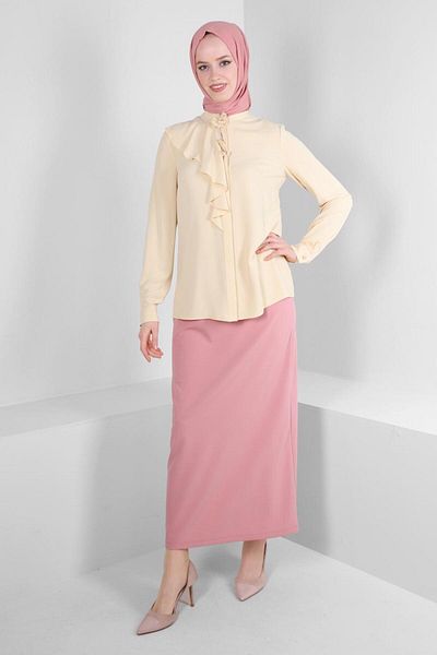 Alvina تنورة مستقيمة بخصر مطاطي 60400