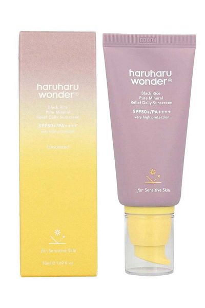 Isntree Haru Haru Wonder Black Rice Daily Sunblock SPF 50+ - High Quality, Protein-Free for Sensitive Skin,