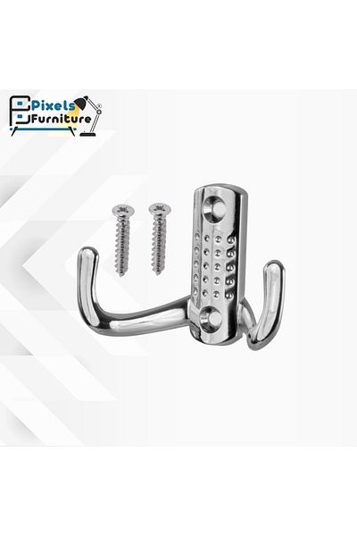PixelsFurniture Pixel Furniture Chrome Wall Mounted Metal Clothes Hanger