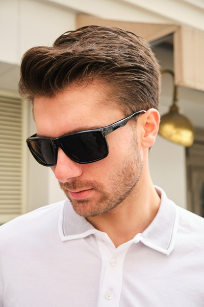 Monvago Mv2140P1 Polarized Black Men's Sunglasses