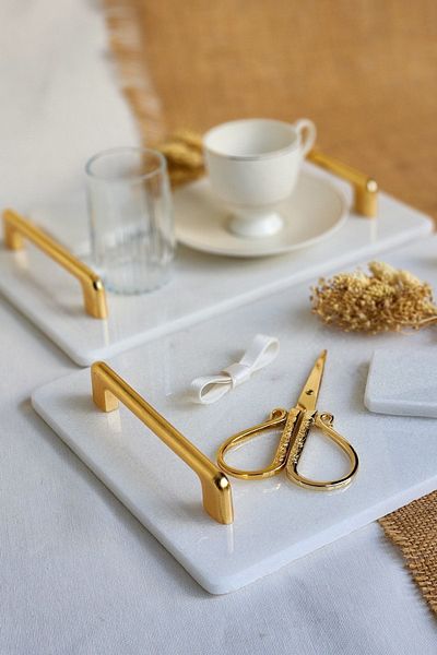ioadesign Σετ Υπόσχεσης / Αρραβώνας Νο. 1 - Δίσκος αρραβώνων Αξεσουάρ για τον γαμπρό - Χρυσή λαβή Nergis