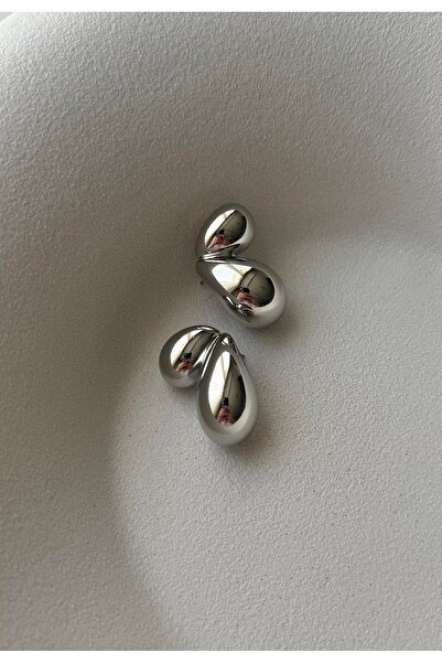 mos&more Gümüş İki Damla Marka Kadın Küpe