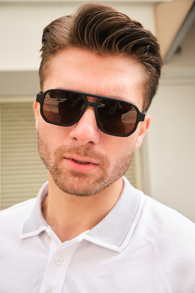 Monvago MV25173-1 Mat Kahverengi Erkek Güneş Gözlüğü