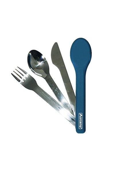 Orcamp Çatal, Kaşık, Bıçak Seti Out-1970 Kırmızı Rengi