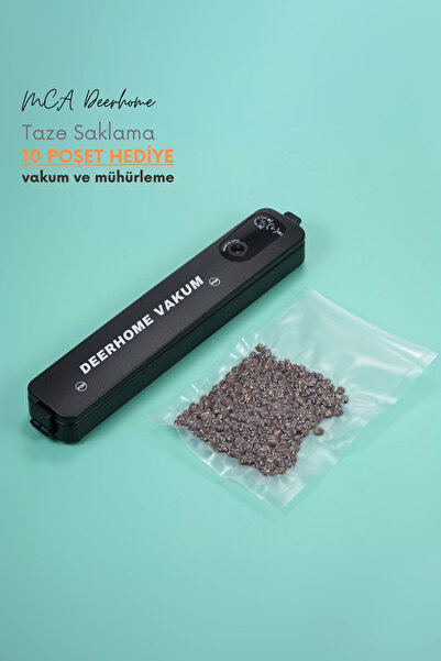 MCA Deerhome Elektirkli Gıda Mühürleme ve Vakumlama Makinesi- Yiyecek Tazeliğ...