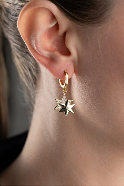 Silvano Jewelry 925 Ayar Gümüş Yıldız Küpe