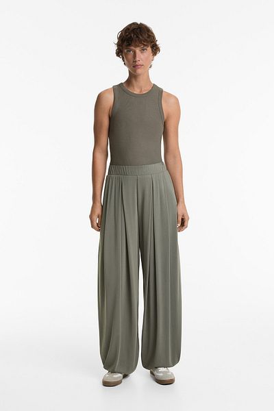 Oysho Floaty Modal Blend Puffed Trousers