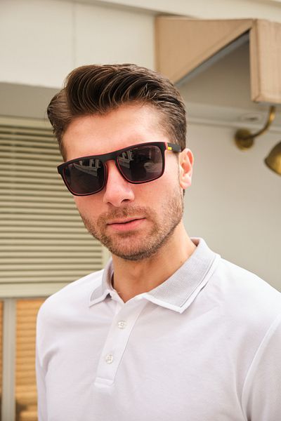 Monvago Mv9145-2 Red Detailed Men's Sunglasses