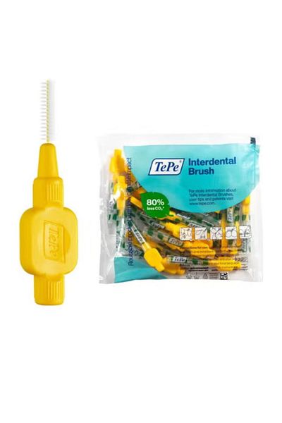TePe Ultra Soft Interdental Brushes Yellow 0.7 mm 25 Pieces