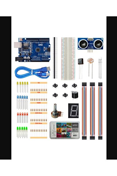 HABU Teknoloji Arduino Set 25 Parça 147 Adet Ekonomik Başlangıç Seti ( Malzem...