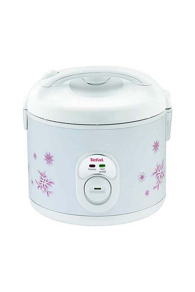 TEFAL Easy Cook 1.8 Liter Rice Cooker, 600 Watts, White, RK101827