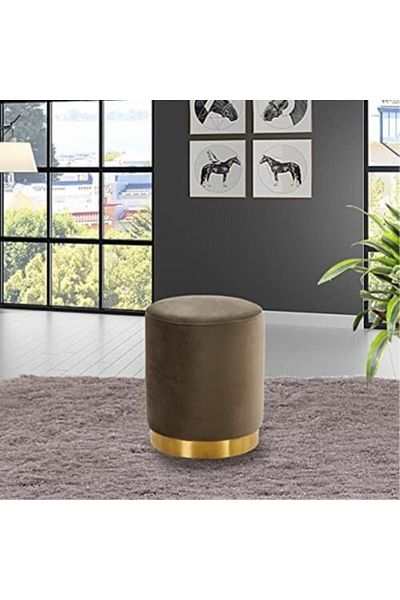 MAPLE HOME DECORATION Maple Home Velvet Seat Chair Stool Modern Accent Footstool Single Sofa Home Office Shop
