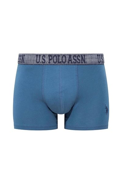U.S. Polo Assn. Cotton & Lycra, 3-Piece Boxer Set, Indigo & Navy Blue Printed, Uspa Printed