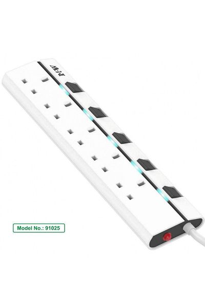 TAFASSELL Electrical Extension Cord - 5 Outlets, 3 Meters