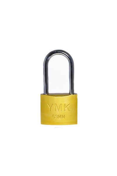 Belle Fusion Eco Yellow Painted Long Hook Padlock 25mm