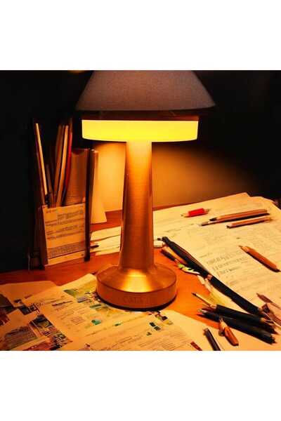 Cata Ct-8435 Oslo Dokunmatik Şarjlı Dim Edilebilir Masa Lambası 3 Renk