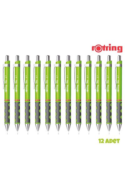 Rotring Tikky Rd Versatil Pen 0.7mm Lemon Green 12 Pack