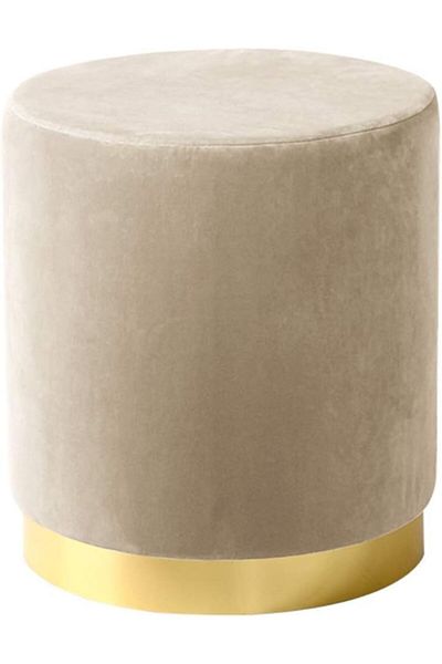 MAPLE HOME DECORATION Velvet Seat Chair Stool Modern Accent Footstool Single Sofa Home Office Shop
