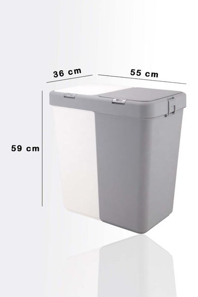 ego home Motek Kirli Sepeti Ve Çöp Kovası Temizilik Çamaşır Dokunmatik Kirli Sepeti