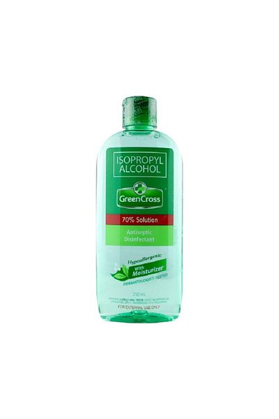 Green Cross ISOPROPYL ALCOHOL 70% WITH MOISTURIZER 250ML