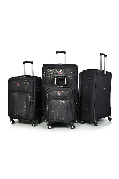 MORANO Murano 4-Piece Suitcase Set, 32/28/24/20 Inch, Durable Canvas