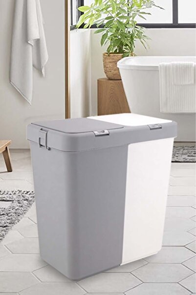 ego home Motek Kirli Sepeti Ve Çöp Kovası Temizilik Çamaşır Dokunmatik Kirli Sepeti