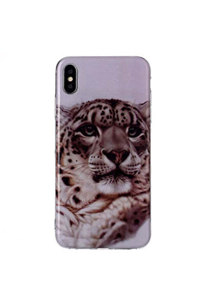 REDz Accessories Силиконов калъф, съвместим с X / XS, леопардов мотив, TPU, у...