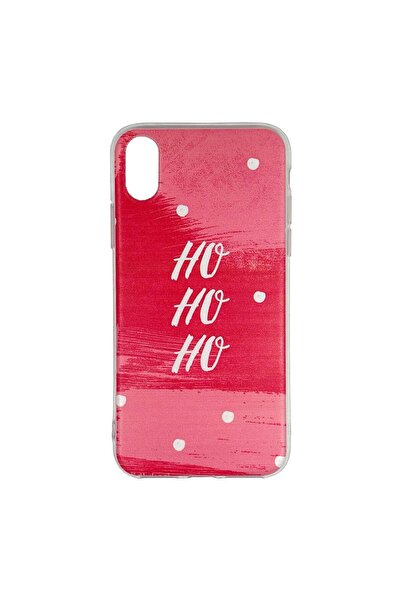 REDz Accessories Carcasă de Crăciun compatibilă cu iPhone XS model Ho Ho Ho, ...
