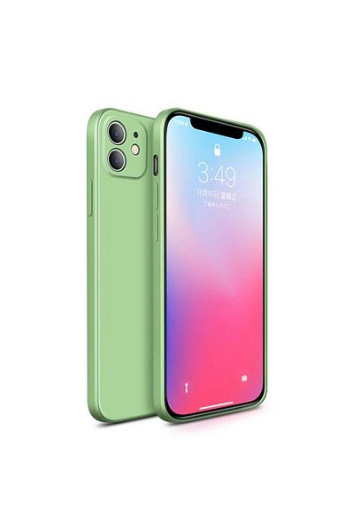 REDz Accessories Carcasă moale din silicon, interior din microfibră, compatibilă cu iPhone 7/8, verde fistic