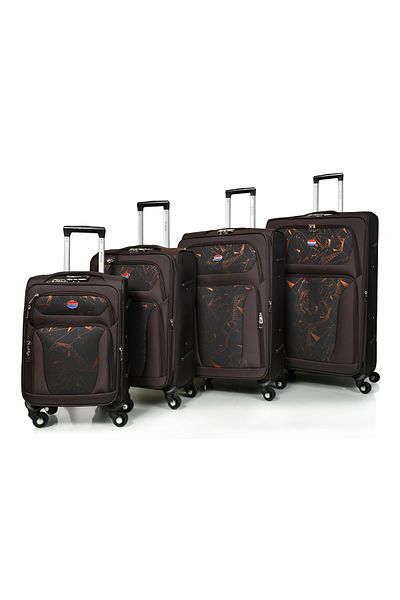 MORANO Murano 4-Piece Suitcase Set, 32/28/24/20 Inch, Durable Canvas