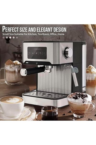 Denx Denx 850W Premium Coffee Maker: A complete innovation for preparing coffee with a professional touch.