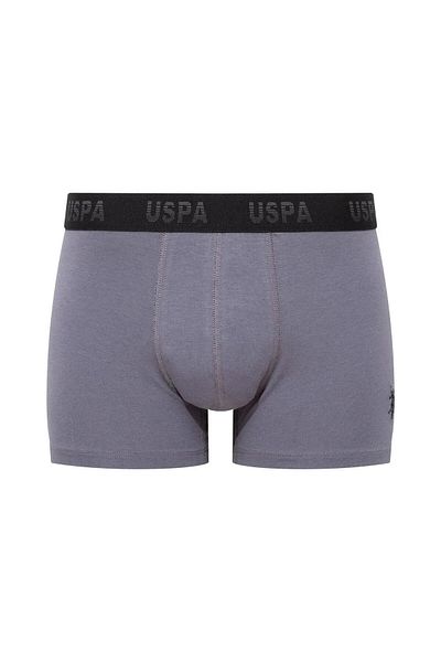 U.S. Polo Assn. 3 Men's Boxer Set, Cotton & Lycra, Anthracite & Black Printed, Uspa Printed