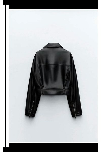 Butik Allbucks Zr Faux Leather Short Jacket Abzra0070