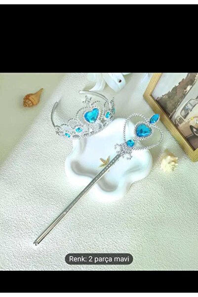 EMKSHOP Set Coroana și Săgeata Prințesei Elsa Accesoriu pentru Costum pentru Fete Model Inimă Tematică Frozen