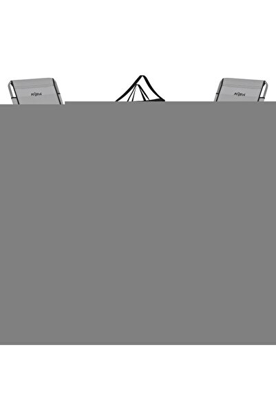 AtikCamp 4 Adet Katlanır Kamp Sandalyesi ve Alüminyum Masa Seti - Rock Silver...