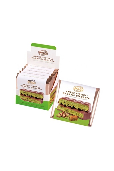 Bolçi Fıstıklı Kadayıf Dolgulu Sütlü Dubai Çikolatası 100 Grx5 Adet