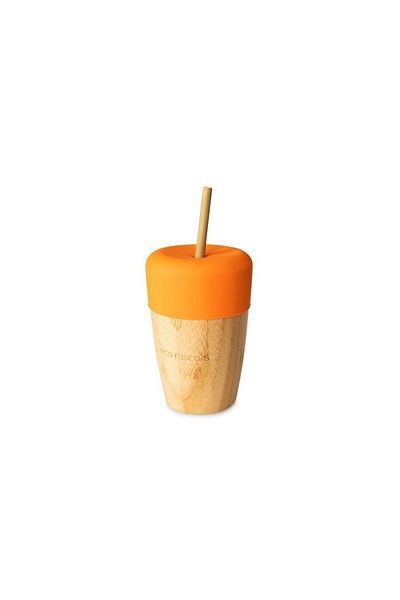 Rascals Large bamboo cup 240 ml, orange, eco rascals
