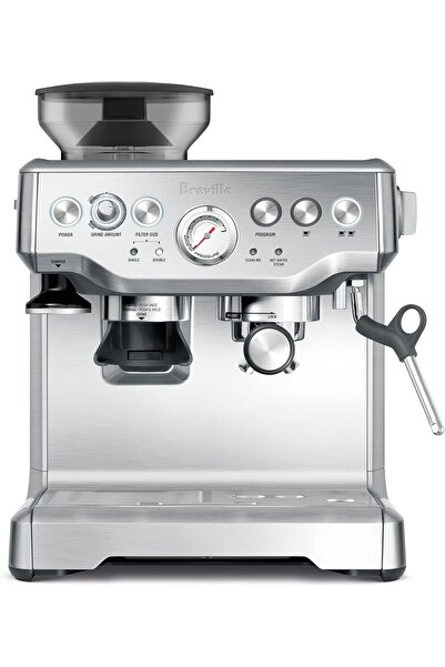 Breville ماكينة تحضير الإسبريسو بريفيلي BES870BSS باريستا إكسبريس، لون فضي