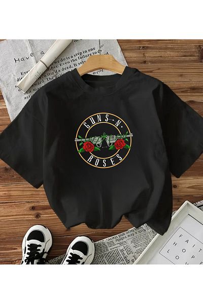 Touz Moda Rock Series Washable Guns N' Roses Unisex Vintage T-shirt