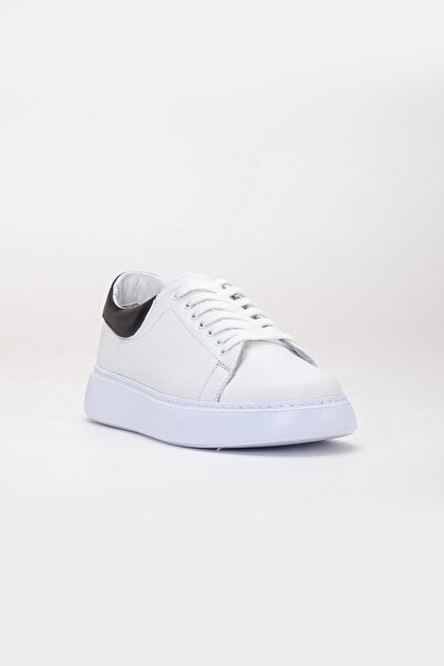 Dilimler Ayakkabı Чоловічі повсякденні черевики з натуральної шкіри, білі, з товстою підошвою та шнурівкою