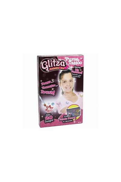 glitza Set de tatuaje la modă cu tatuaje și poșetă mică Glitza GL7524