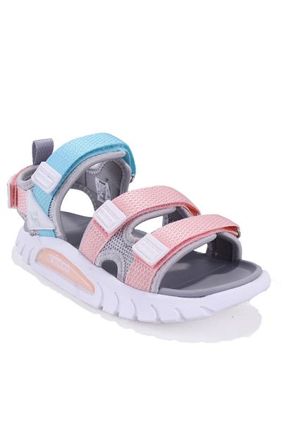Vicco Cube 332F25Y212 Gray Pink Orthopedic Daily Girl's Sports Sandals