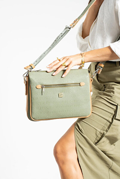 Just Polo حقيبة كتف نسائية مطبوعة