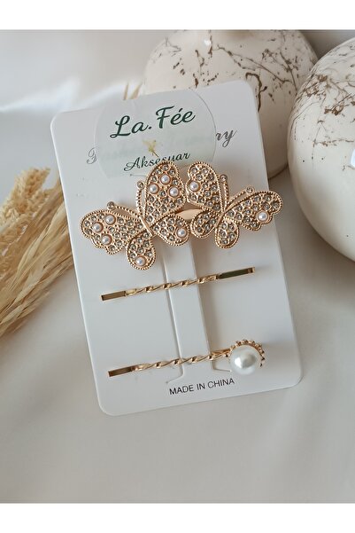 La fee aksesuar مشبك شعر نسائي من بارافانا، مجموعة مشابك شعر للمكياج مكونة من...