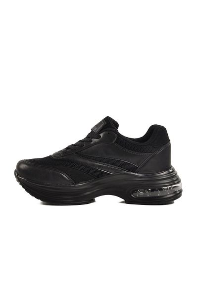 WALKWAY Black Mesh Lightweight Air Sole Women's Sports Shoes 185 g