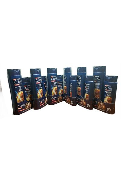 Clear Men Anti-Hair Loss Dandruff Shampoo 350 + 180 ml X 6 Pcs