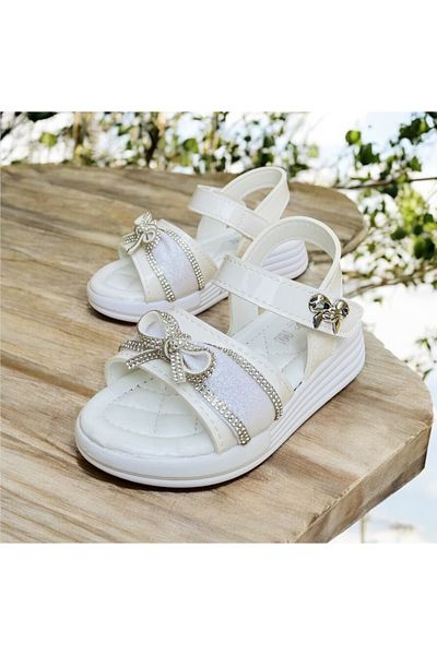 Hızlı Al Girl's Sandals. Girl's Sandals with Velcro, Suitable for Daily Use.