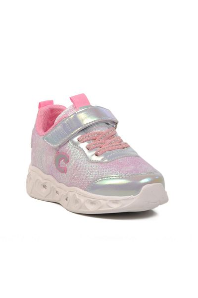 WALKWAY Silver Lighted Girl's Sneakers P